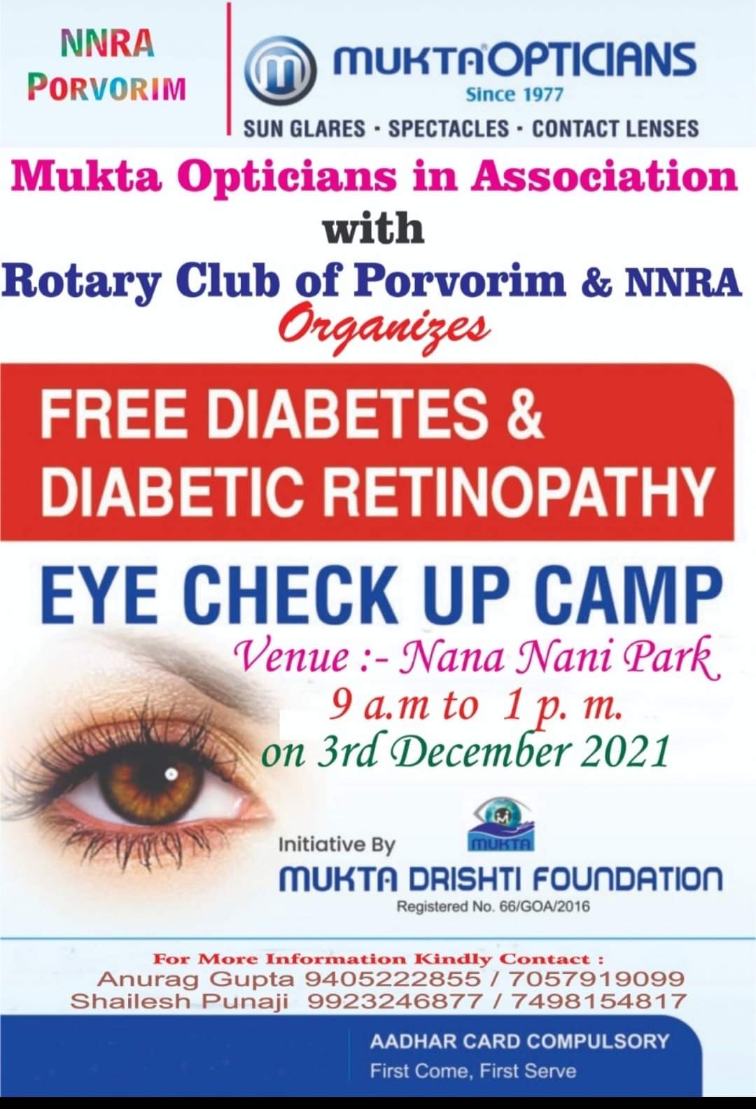 Mukta Opticians & NNRA